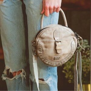 Bed Stu Arenfield Leather Bag in Icicle Gray